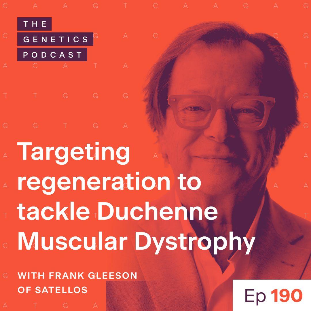 The Genetics Podcast banner with Frank Gleeson's face featured.